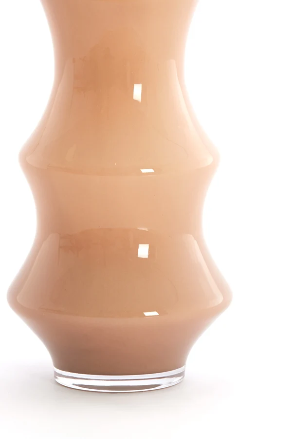 Vase 19x50 cm FIORENZA glass caramel