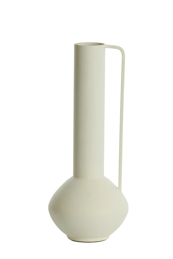 Vase deco 12x33 cm PANZANO matt cream