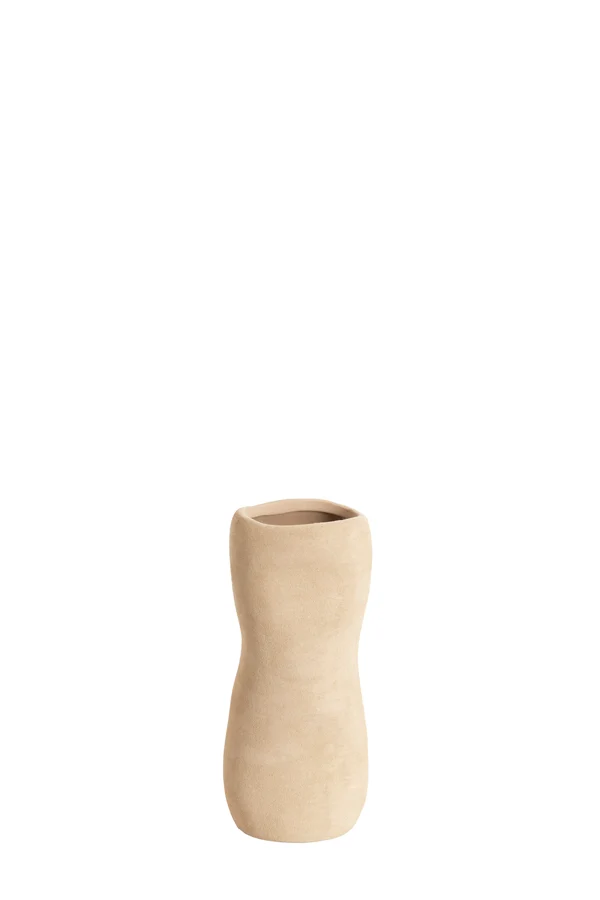 Vase deco 12x28 cm SERAFINA ceramics light brown