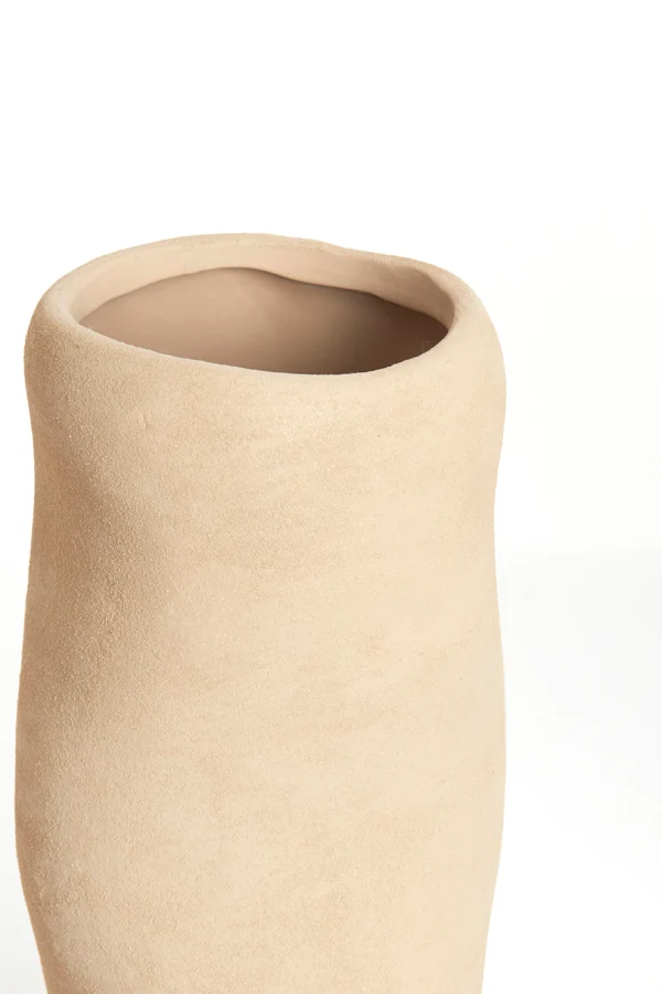 Vase deco 12x28 cm SERAFINA ceramics light brown
