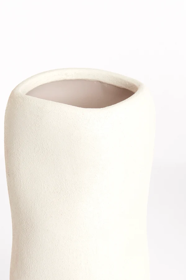 Vase deco 12x28 cm SERAFINA ceramics cream