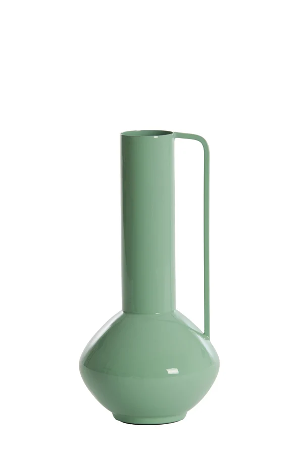Vase deco 12x28 cm PANZANO shiny mint green