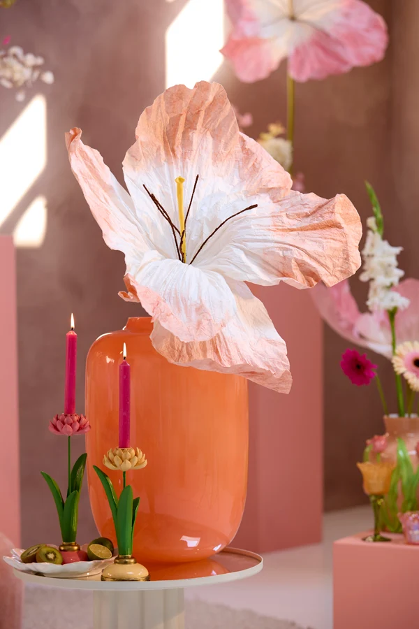 Vase 34x50 cm KOBALA glass orange