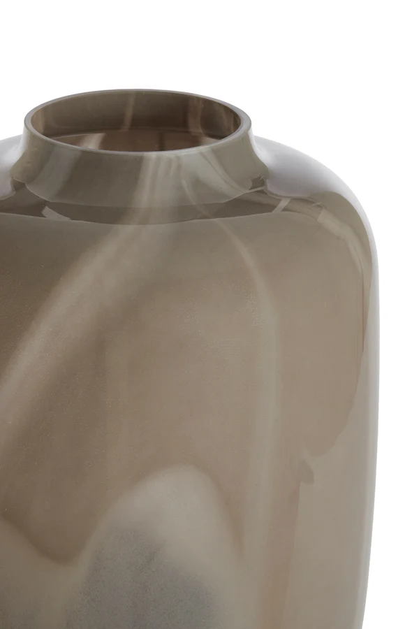 Vase 34x50 cm KOBALA glass grey-cream