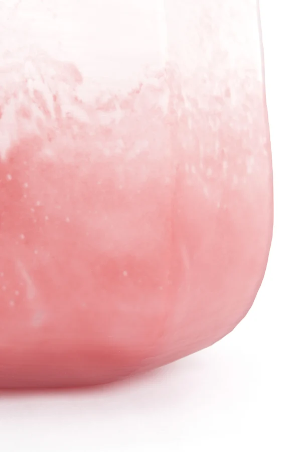 Vase 33x42 cm PACENGO glass coral-light pink