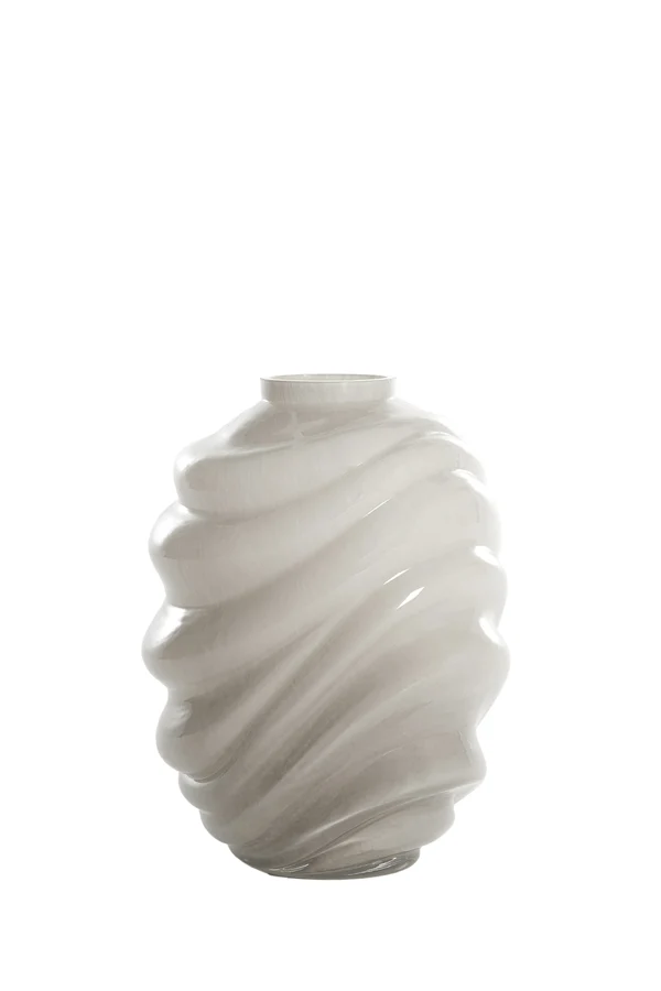 Vase 19x26 cm BIOTU glass light grey