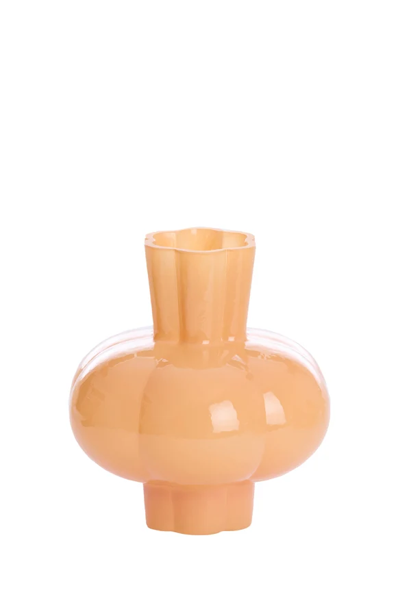 Vase 19x20 cm KORTOSI glass peach