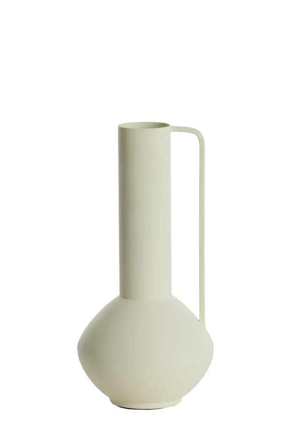 Vase deco 12x28 cm PANZANO matt cream