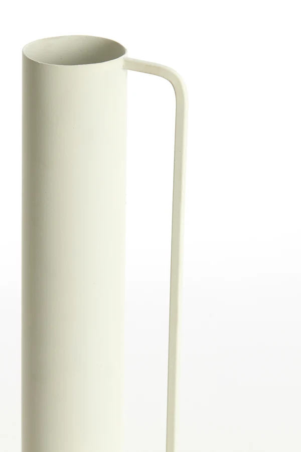 Vase deco 12x28 cm PANZANO matt cream