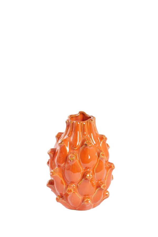 Vase deco 12x16,5 cm TAYA ceramics orange