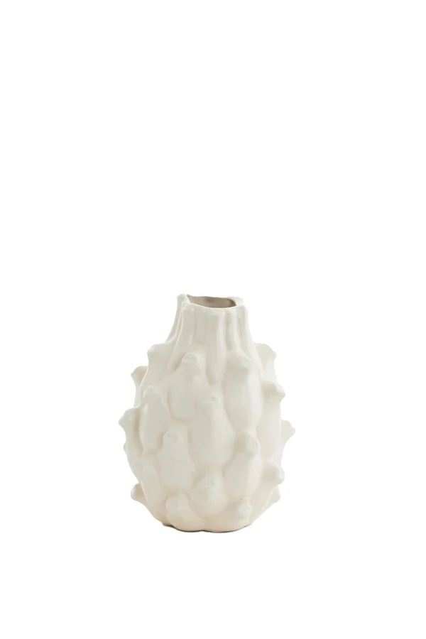 Vase deco 12x16,5 cm TAYA ceramics cream