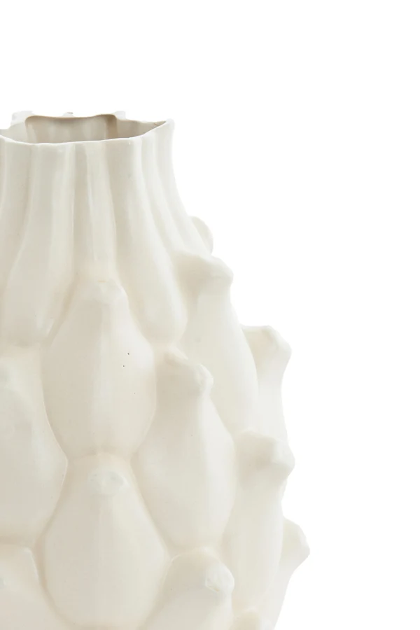 Vase deco 12x16,5 cm TAYA ceramics cream