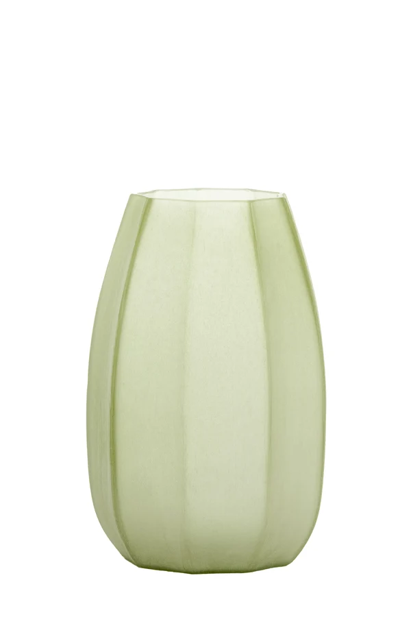 Vase 23x38 cm BRADLEY glass olive green