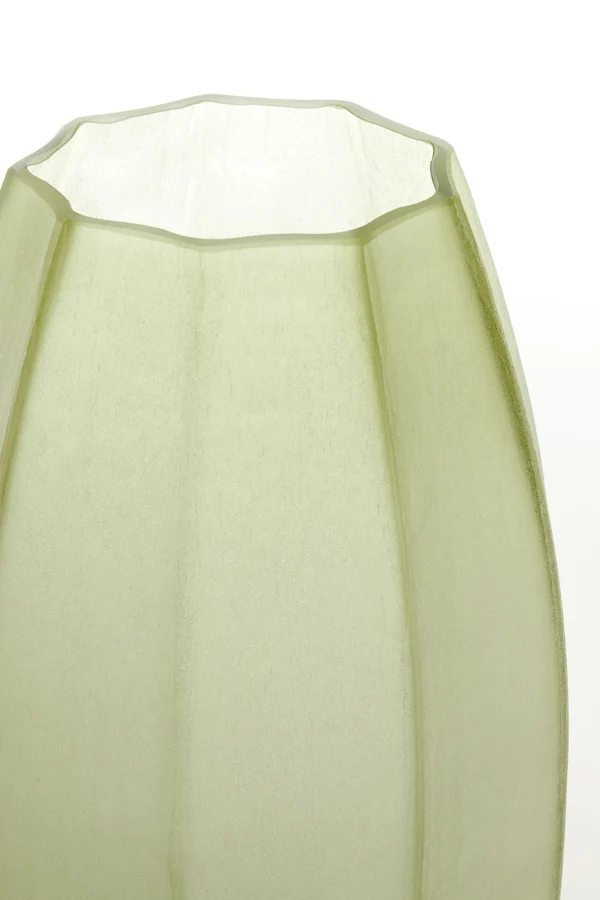 Vase 23x38 cm BRADLEY glass olive green