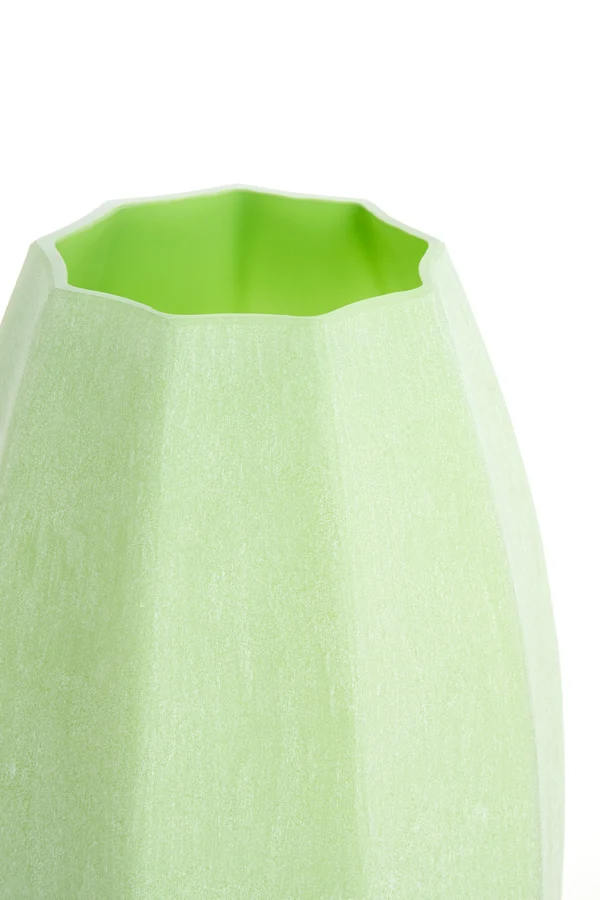 Vase 23x38 cm BRADLEY glass mint green