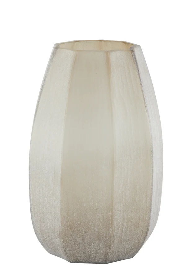 Vase 23x38 cm BRADLEY glass light brown