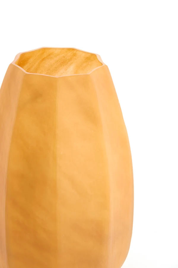 Vase 23x38 cm BRADLEY glass caramel