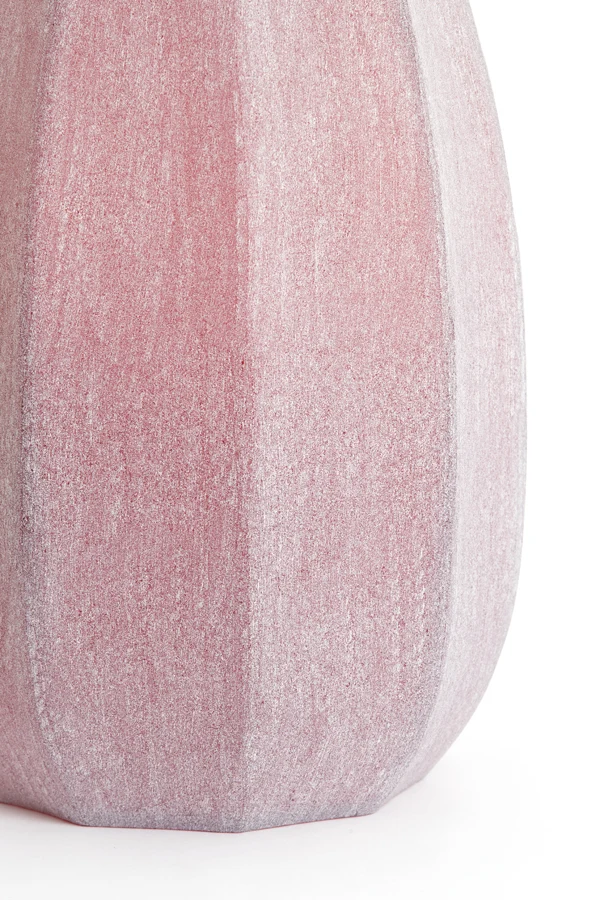 Vase 23x38 cm BRADLEY glass burgundy