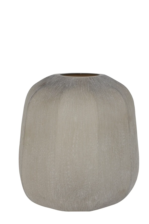 Vase 33x32 cm PACENGO glass light brown