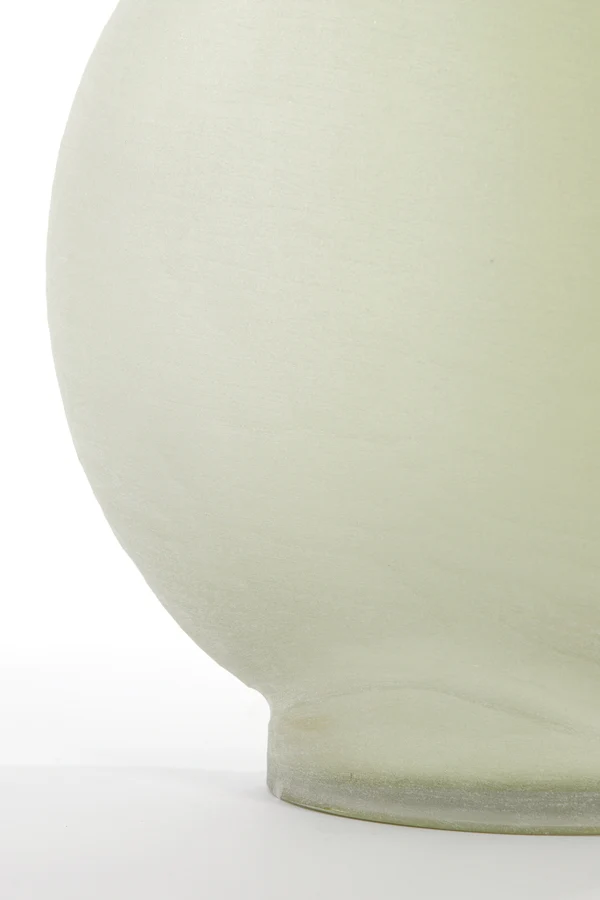 Vase 33x16,5x36,5 cm TORNA glass olive green