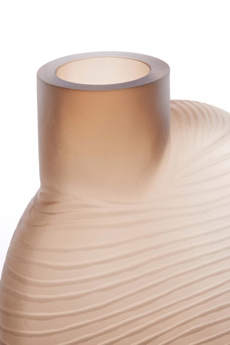 Vase 33x16,5x36,5 cm TORNA glass brown