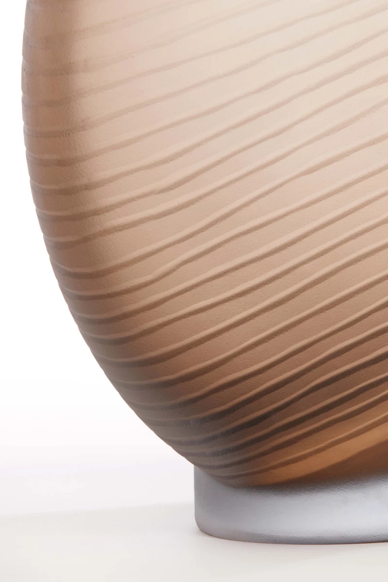 Vase 33x16,5x36,5 cm TORNA glass brown
