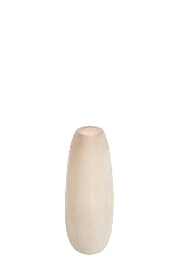 Vase 33x13x33,5 cm SANTINO glass matt light brown