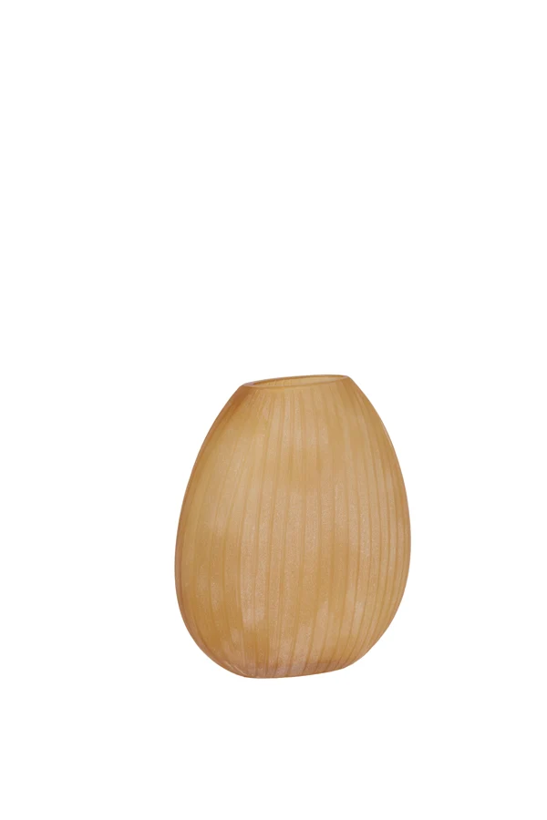 Vase 33x13x33,5 cm SANTINO glass matt amber
