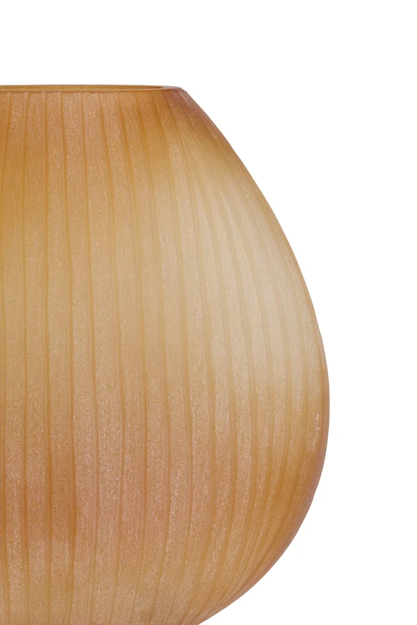 Vase 33x13x33,5 cm SANTINO glass matt amber