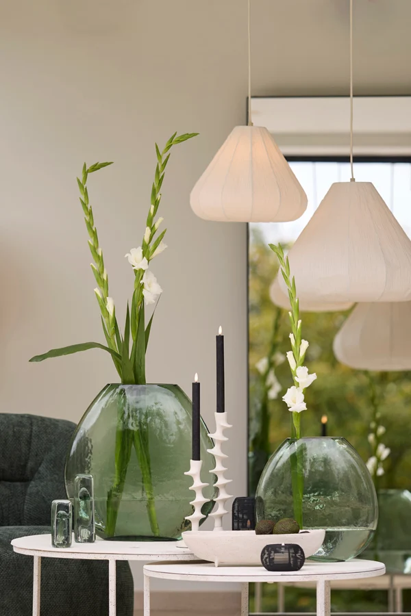 Vase 33x13x33,5 cm SANTINO glass clear green