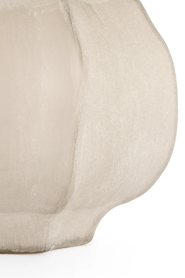 Vase 32,5x32 cm TEJEDA glass light brown