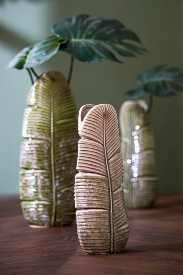 Vase 19x11x46,5 cm LOU ceramics green