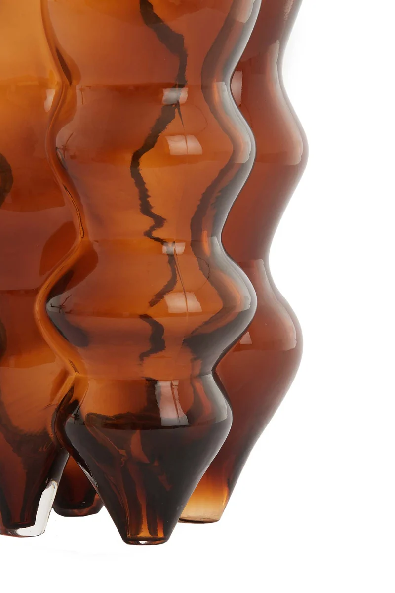 Vase 19,5x34 cm CEREA glass amber