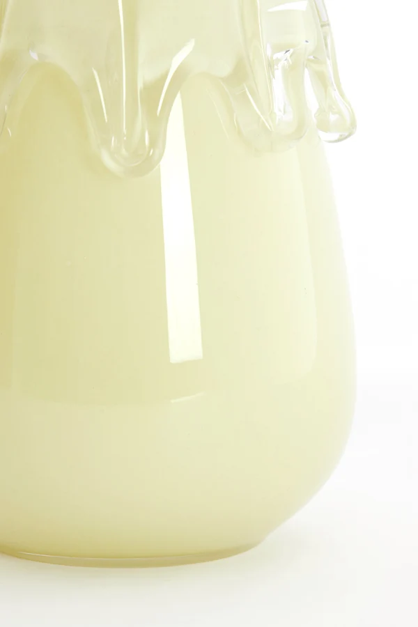 Vase 19,5x26,5 cm LYSIRA glass light yellow
