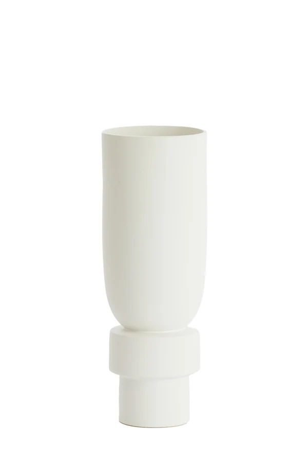 Vase deco 12,5x35,5 cm ROSSIO matt white