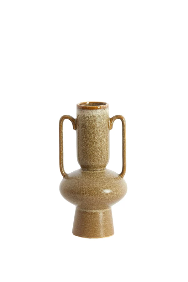 Vase deco 11x21 cm OTARU ceramics olive green