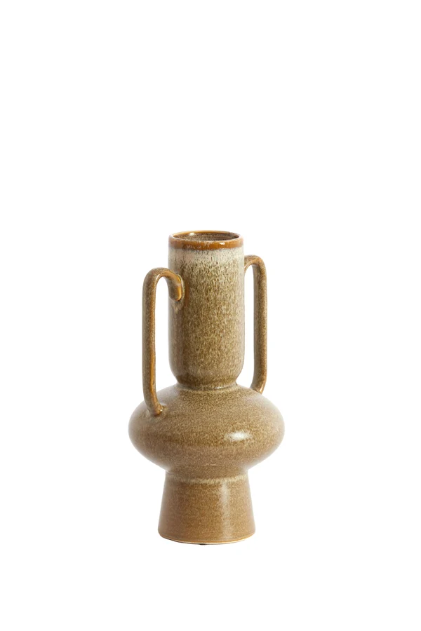 Vase deco 11x21 cm OTARU ceramics olive green