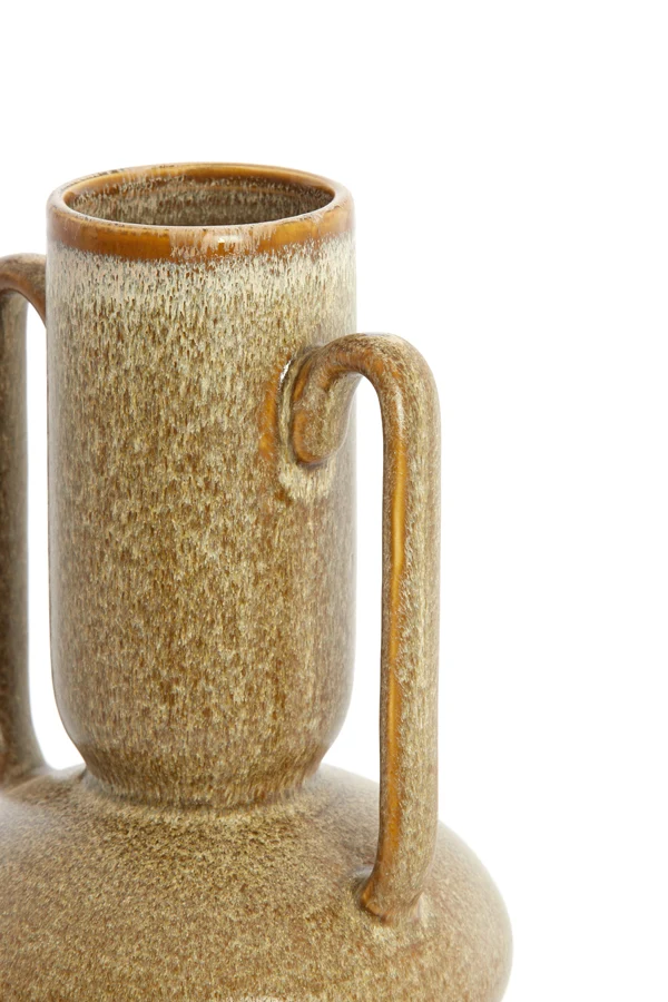 Vase deco 11x21 cm OTARU ceramics olive green
