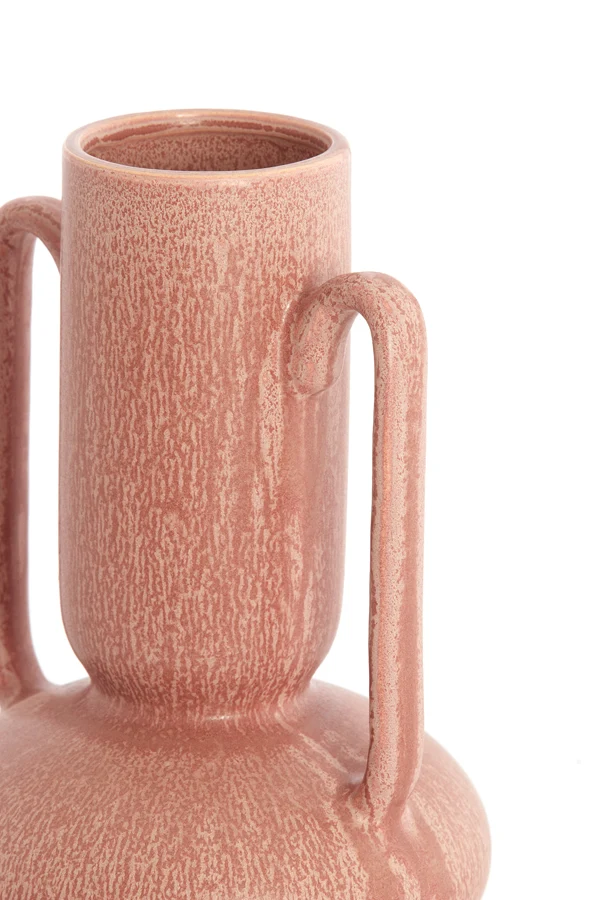 Vase deco 11x21 cm OTARU ceramics coral-red