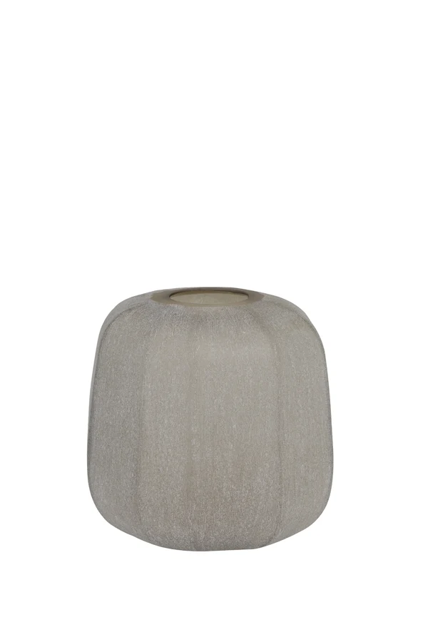 Vase 23x24 cm PACENGO glass light brown