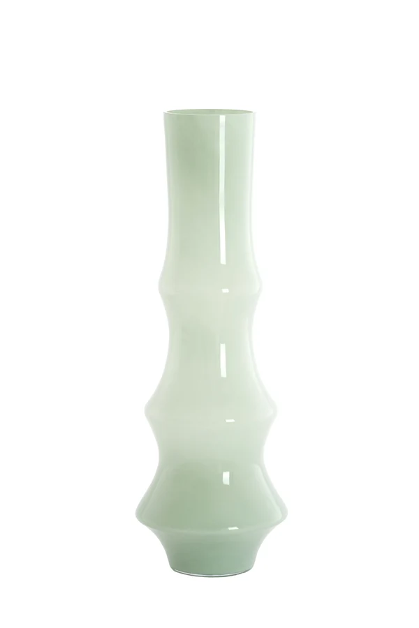 Vase 23,5x70 cm FIORENZA glass mint
