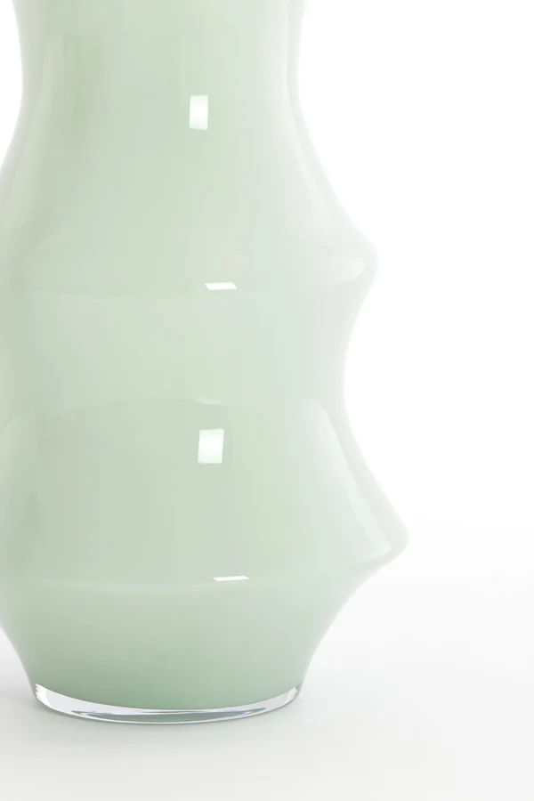 Vase 23,5x70 cm FIORENZA glass mint