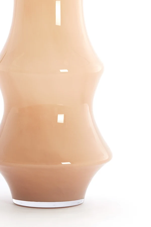 Vase 23,5x70 cm FIORENZA glass caramel
