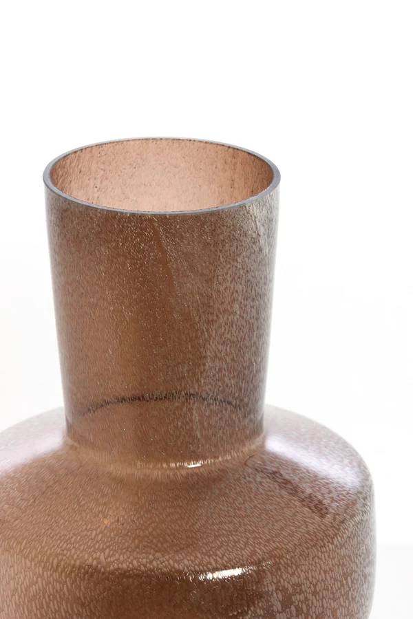 Vase 23,5x42 cm TRASMO glass brown