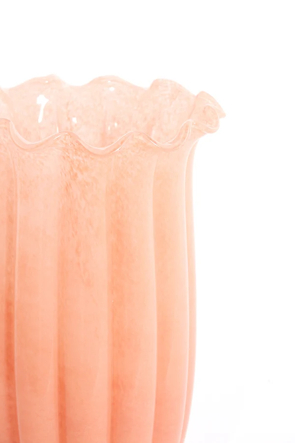 Vase 23,5x38 cm SEDONA glass peach