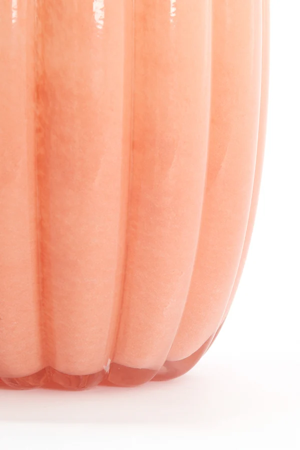 Vase 23,5x38 cm SEDONA glass peach