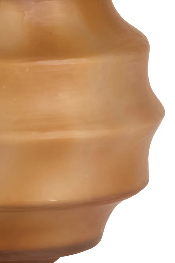 Vase 32,5x29 cm NAYORO glass matt amber