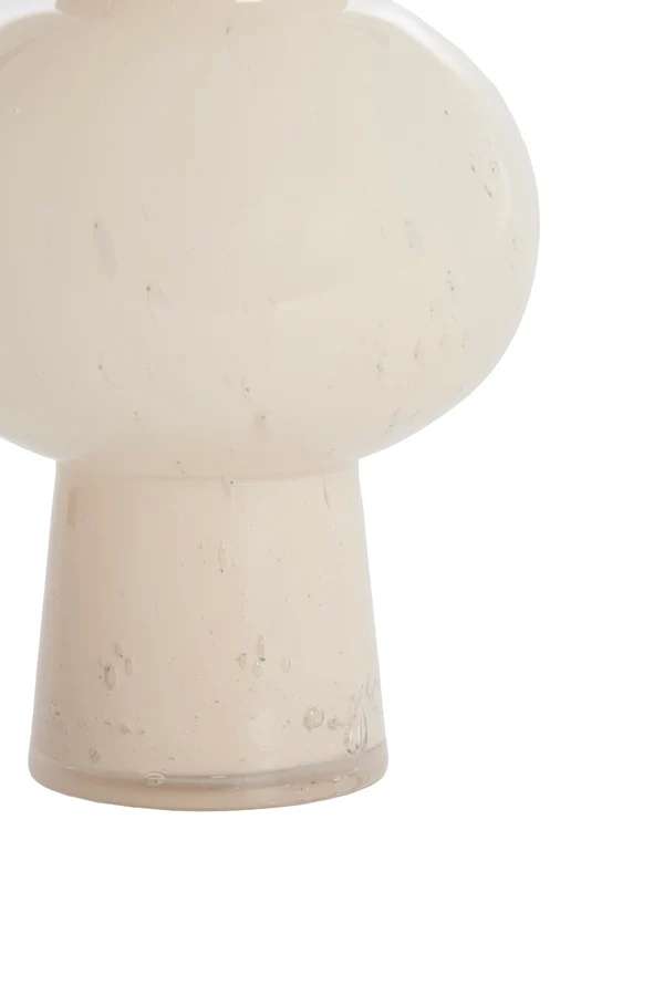 Vase 18x28,5 cm HALLEY glass cream