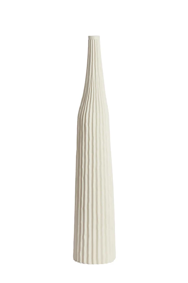 Vase deco 11,5x60 cm NAMPALA cream