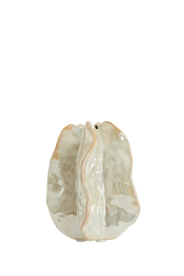 Vase deco 11,5x10x13,5 cm IDRIJA ceramics sand